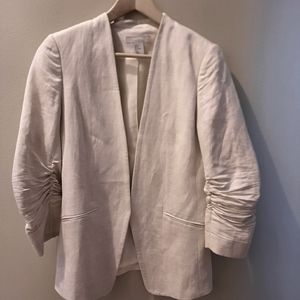 H&M Linen Blazer Off white